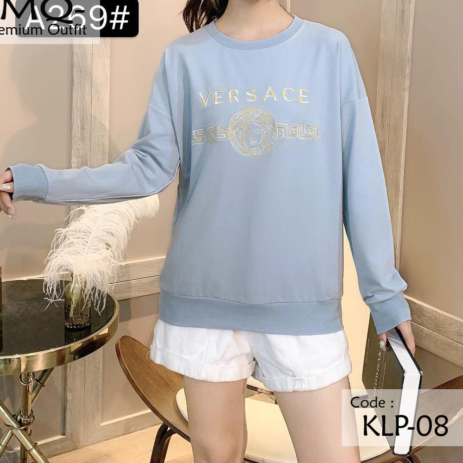 TERLARIS KAOS WANITA IMPORT - Baju Atasan Cewek / Ibu2 Lengan Panjang Big Size Impor - Murah Supp