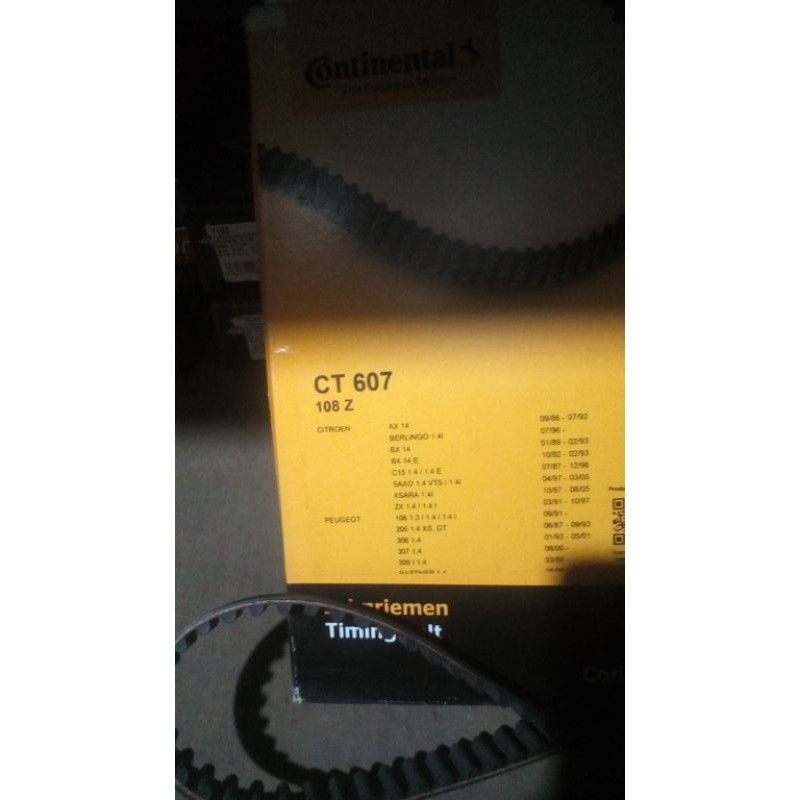 Timing belt Peugeot 206 gigi 108