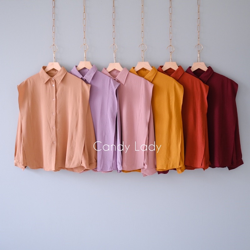 Breta Oversize Blouse / Kemeja polos