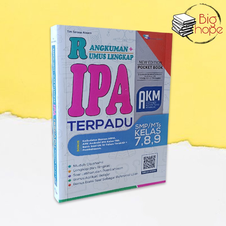 BUKU PELAJARAN SMP - RANGKUMAN + RUMUS LENGKAP IPA TERPADU SMP/MTS KELAS 7 8 9