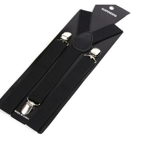 ✭ Bretel Suspender Baju Dewasa Polos Tali Kodok Jojon Jeans Denim Import - Putih ☑