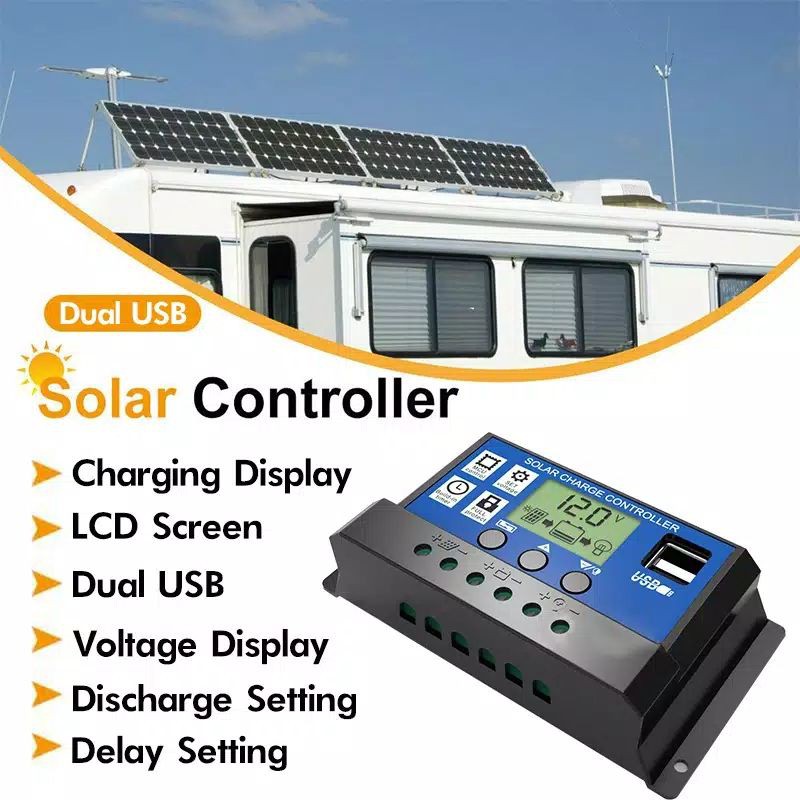 SOLAR PANEL CHARGER CONTROLLER PANEL SURYA 12V 24V INTELIGENT PWM