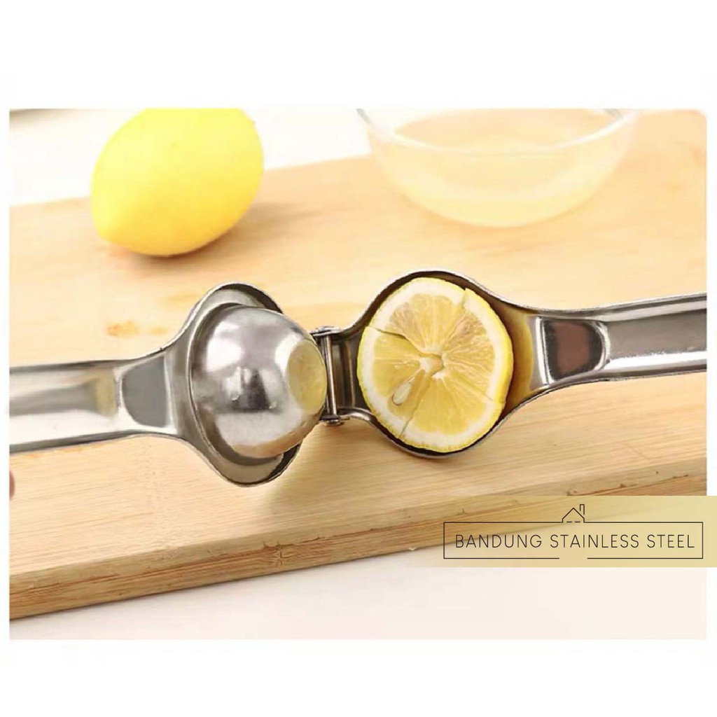 Lemon Pressure Stainless Perasan Jeruk Stainles alat pemeras nipis manual lemon press besar kecil