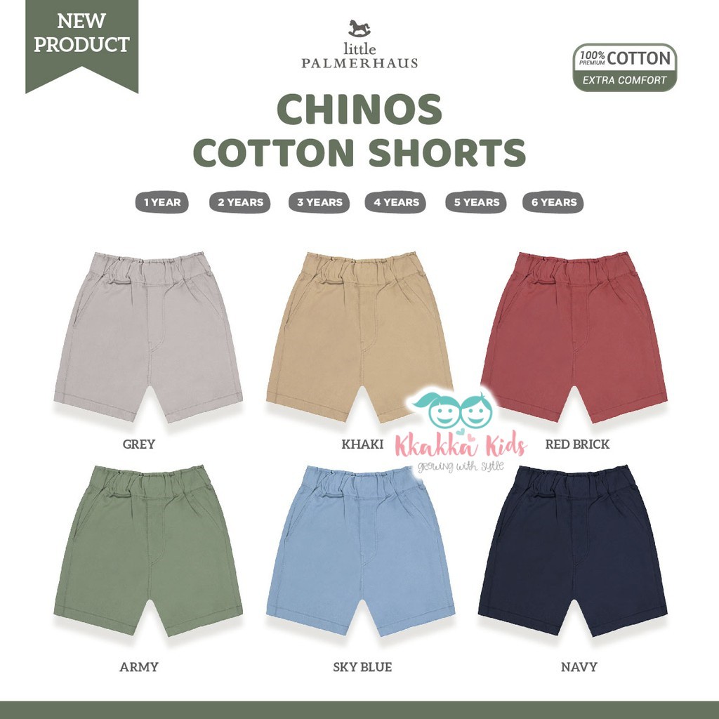 Little Palmerhaus Chinos  Cotton Short celana  pendek anak  