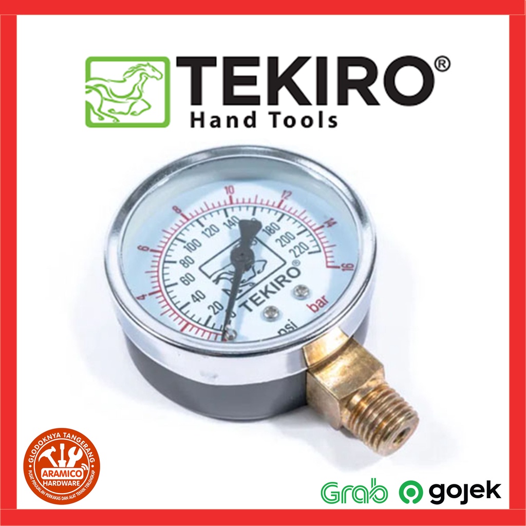 Pressure Gauge 25 Bar Tekiro