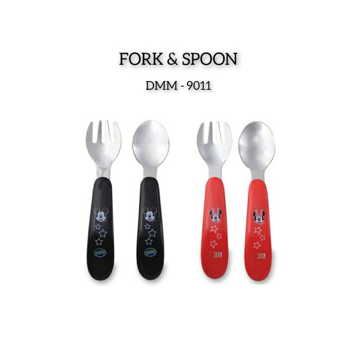 LUSTY BUNNY DISNEY FORK &amp; SPOON STAINLESS (DMM -9011)