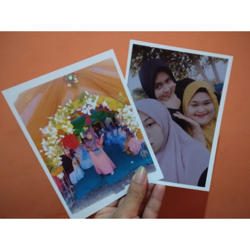 cetak foto polaroid 4R (10x15) tebal jg mengkilap