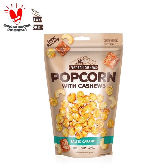 

NEW East Bali Cashews Popcorn Salted Caramel 90gr