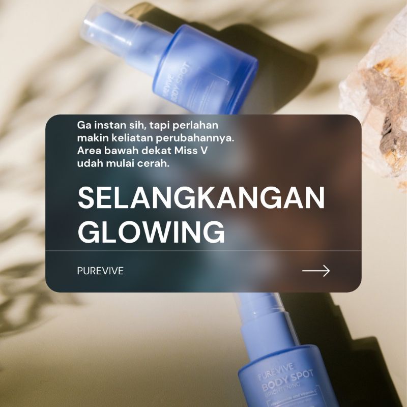 PUREVIVE BODY SPOT BRIGHTENING - PENCERAH SELANGKANGAN BPOM