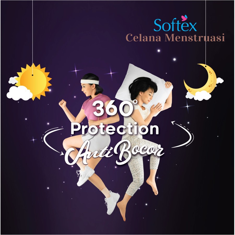 SOFTEX CELANA MENSTRUASI ALL SIZE ISI 2 PCS