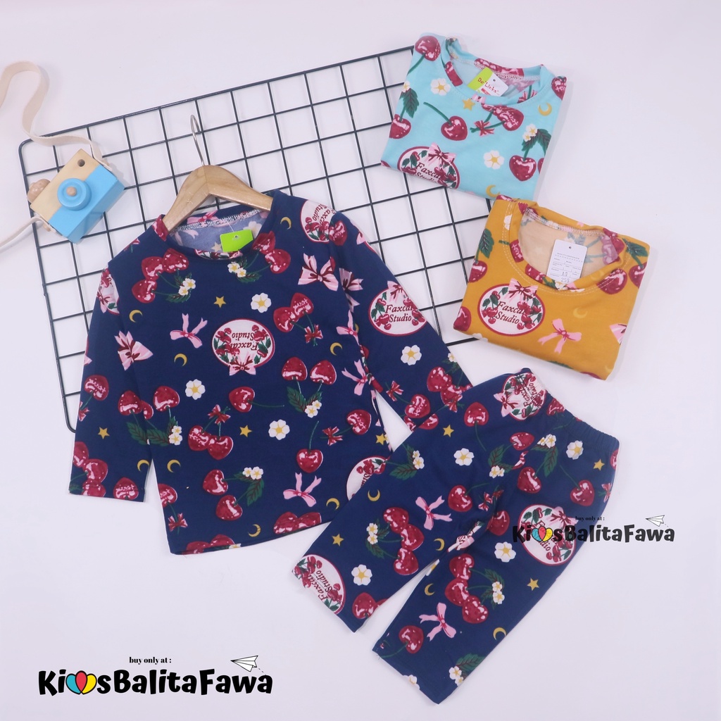 Pajamas Sunday uk Bayi 6-18 Bulan / Baju Tidur Anak Perempuan IMPORT Piyama Branded Karakter Setelan