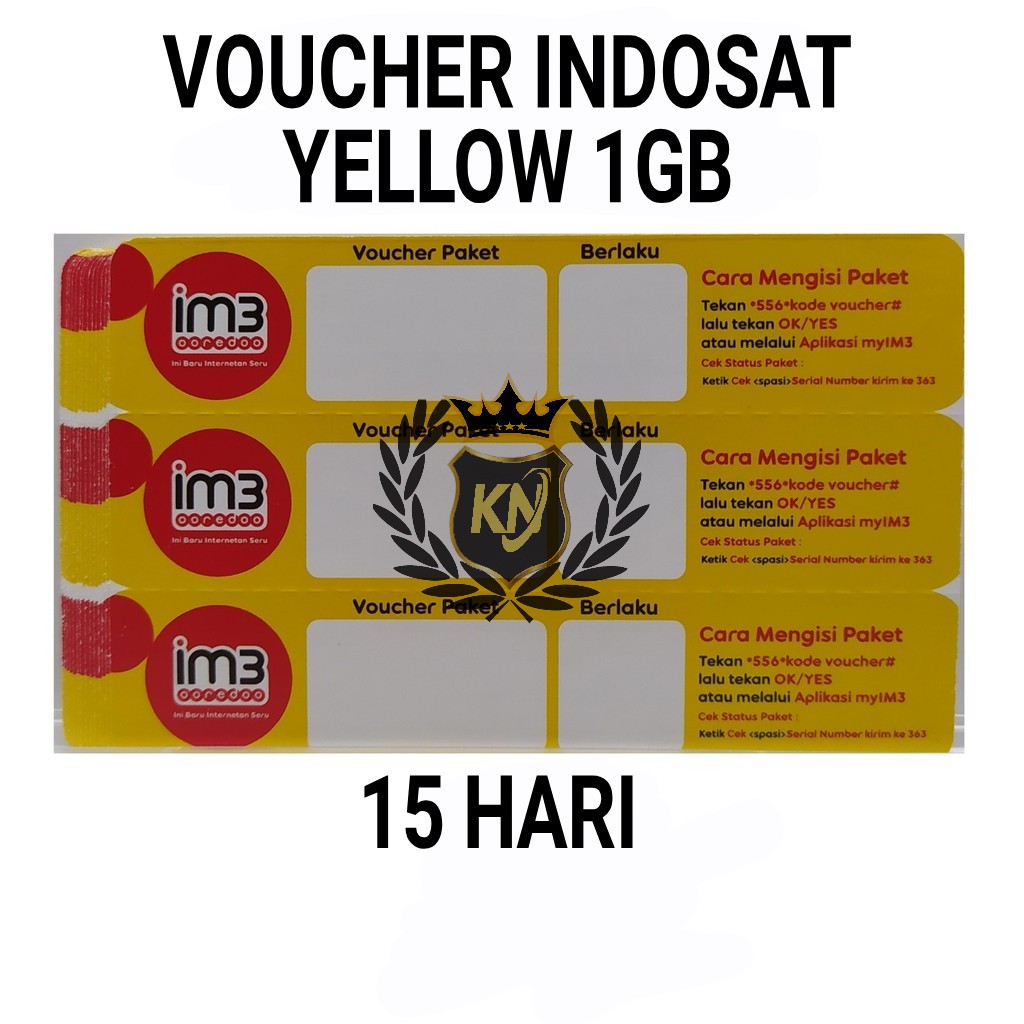 VOUCHER INDOSAT YELLOW 1GB (15 HARI)