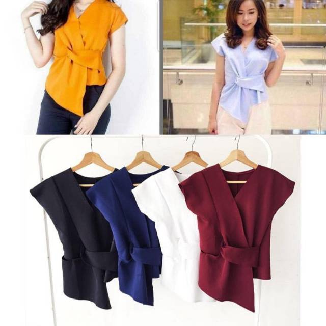 Fourfashion KIMONOSIA TOP BLOUSE PAKAIAN ATASAN WANITA