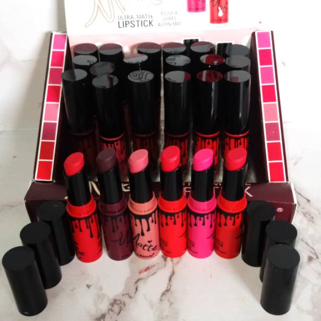 LIPSTIK MATE ULTRA KISS BEAUTY HARGA ECER [8pcs]