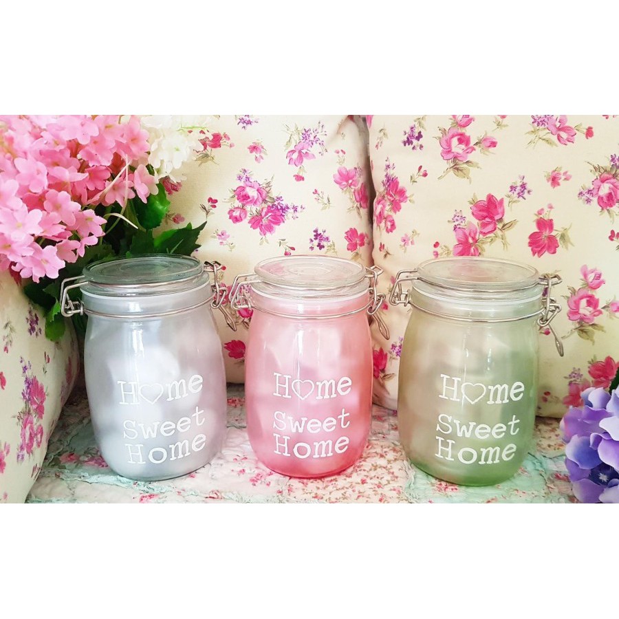 Home Sweet Home Jars / Toples Kaca Penyimpanan Lilin Aromaterapy