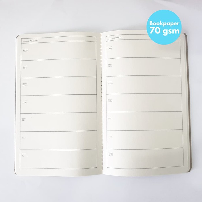 

Murah Softcover Journal/ Planner/ Bullet Journal/ Bujo/ Notebook Jahit - Dotted Keren