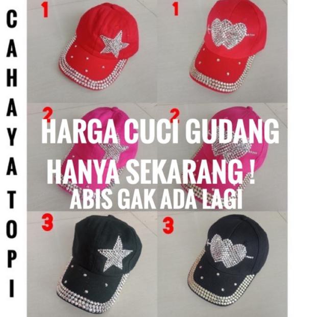 [KODE 453] Topi Baseball Motif Blink Bling / Topi Wanita Import (part 1)