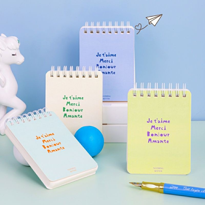 

Spiral Notebook / Buku Tulis Buku Catatan Spiral Mini Pocket Size 100 Lembar