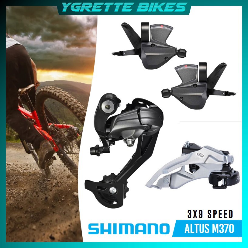 YGRETTE - Altus Shifter Trigger Sepeda 3X9 Speed RD FD DERAILLEUR