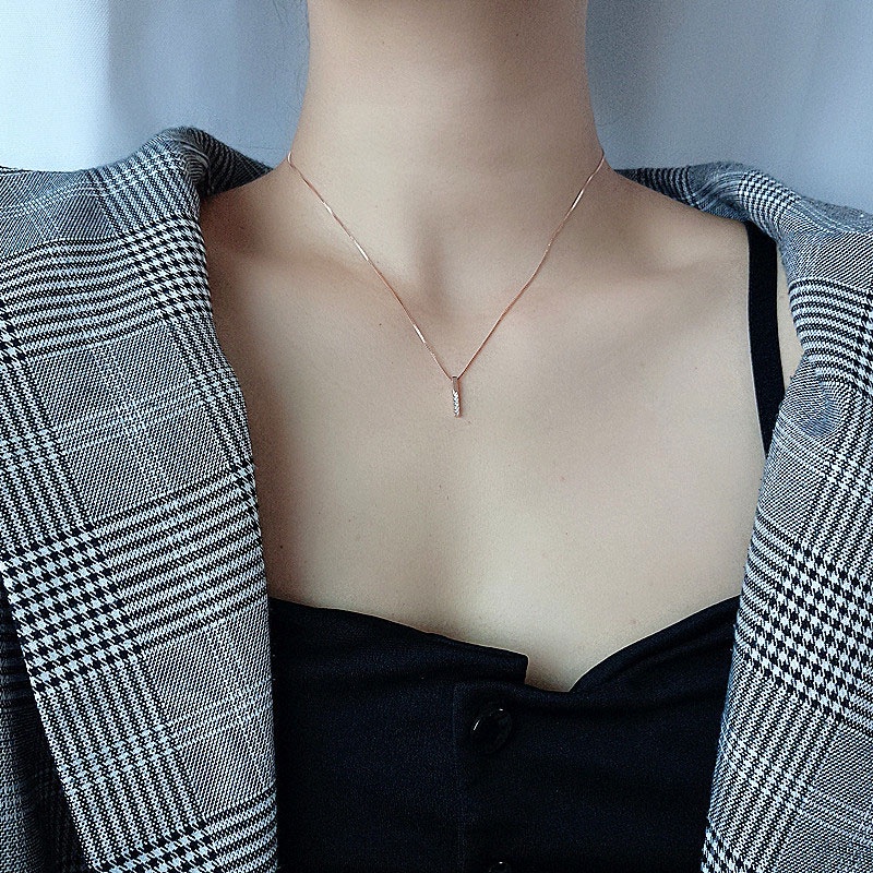 [✅READY STOCK] Korea Kalung Gaya Minimalis Geometris Panjang Wanita Rantai Klavikula Liar  Penjualan Panas Mode