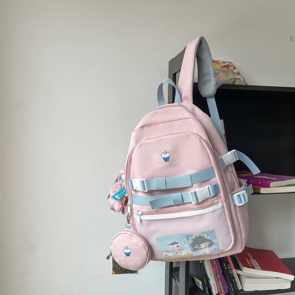 [COD] Tas Ransel Anak Perempuan Kasual Terbaru Wanita Punggung Dewasa SD SMP Tas Punggung Laptop Terbaru Outdoor Tas Ransel Sekolah Wanita Populer Murah Kekinian 2022