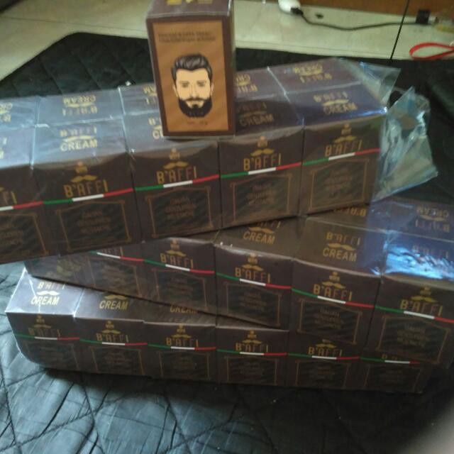 [BISA COD] Baffi Cream Original Obat Minyak Penumbuh Pelebat Dan Penebal Jambang Brewok Kumis Jenggot BPOM