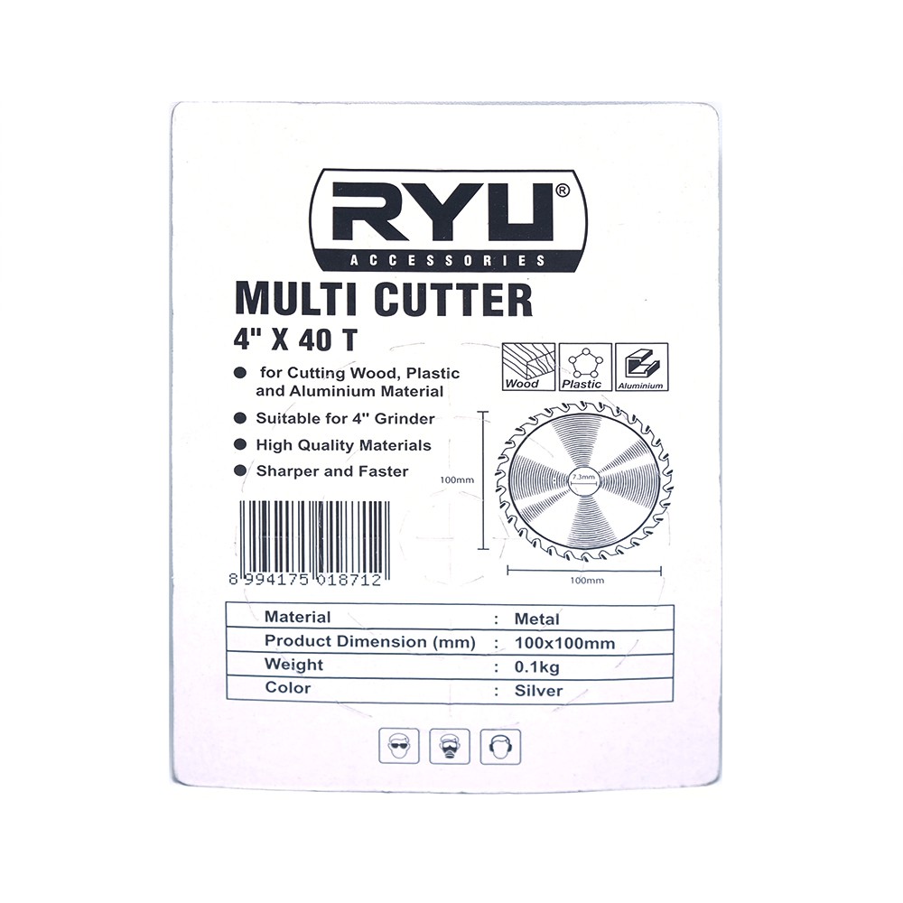 RYU AC-BD145 for Wood, Plastic, Aluminium - Multi Cutter 4 Inch x 40T