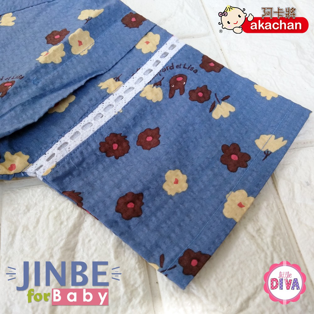 Baby Jinbei 6-18 M JINBEI BOY GIRL jinbeI jinbey kimono musim panas anak jepang setelan