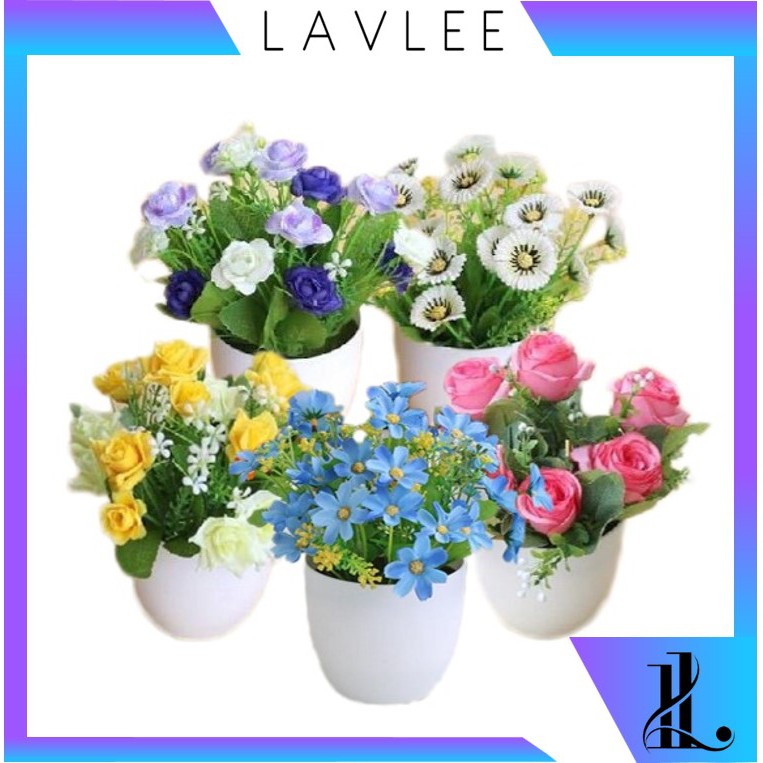 {Lav - T822} Tanaman Hias Bunga / Tanaman Bunga Plastik /  Tanaman Ornamen / Bunga Dekorasi Rumah