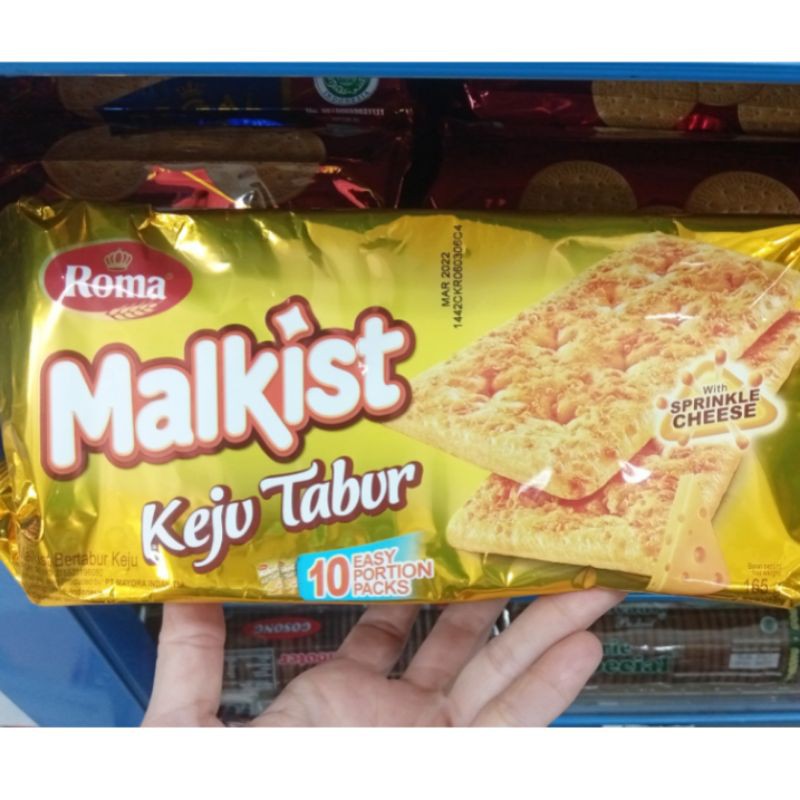 

Roma Malkist Keju Tabur 10x16.5gr 165gr