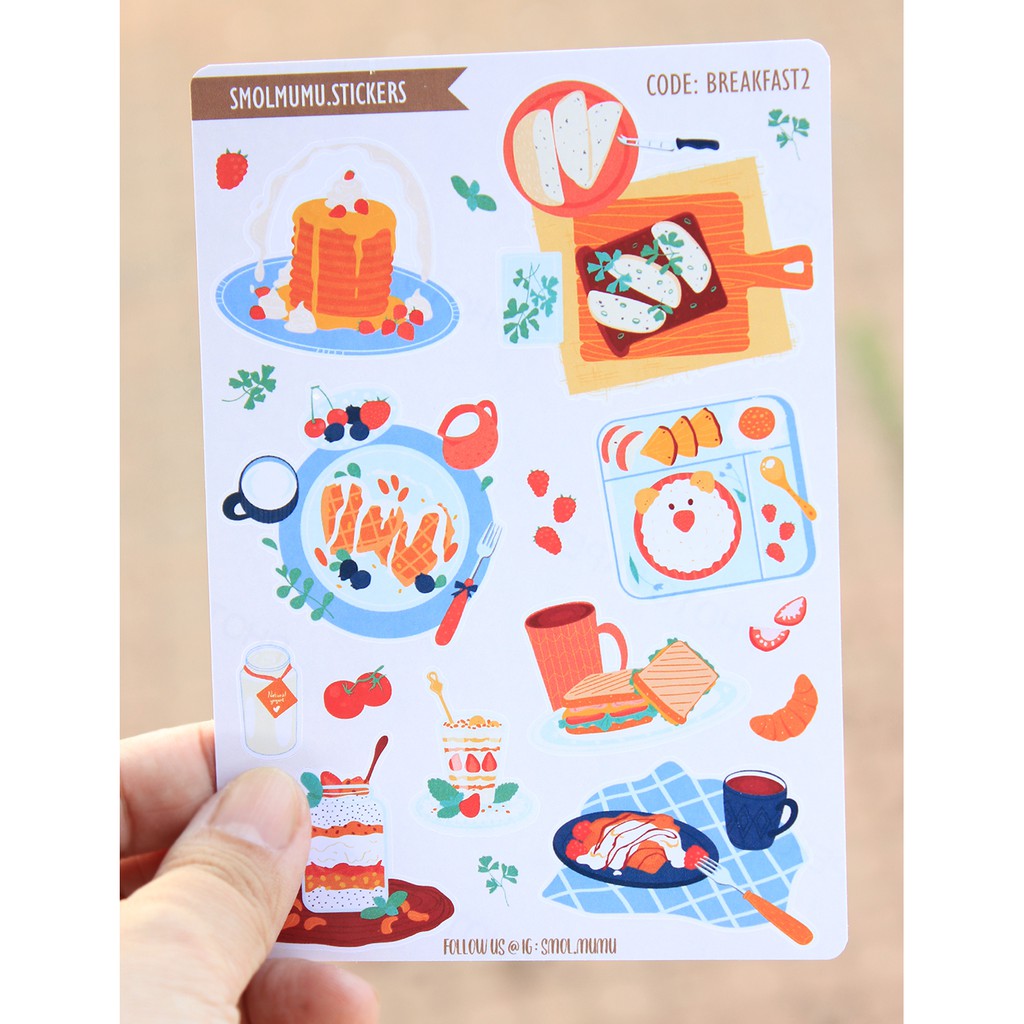 

Sticker Sheet Breakfast Sticker Tumblr Part I Aesthetic