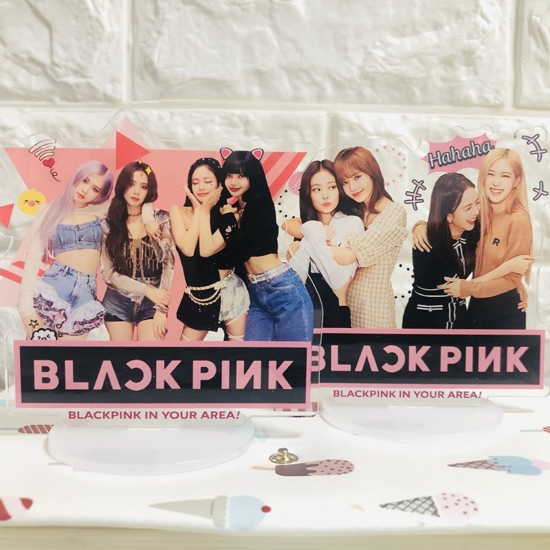 Stand Display Meja Bahan Akrilik Desain Kpop BTS Dynamite Blackpink