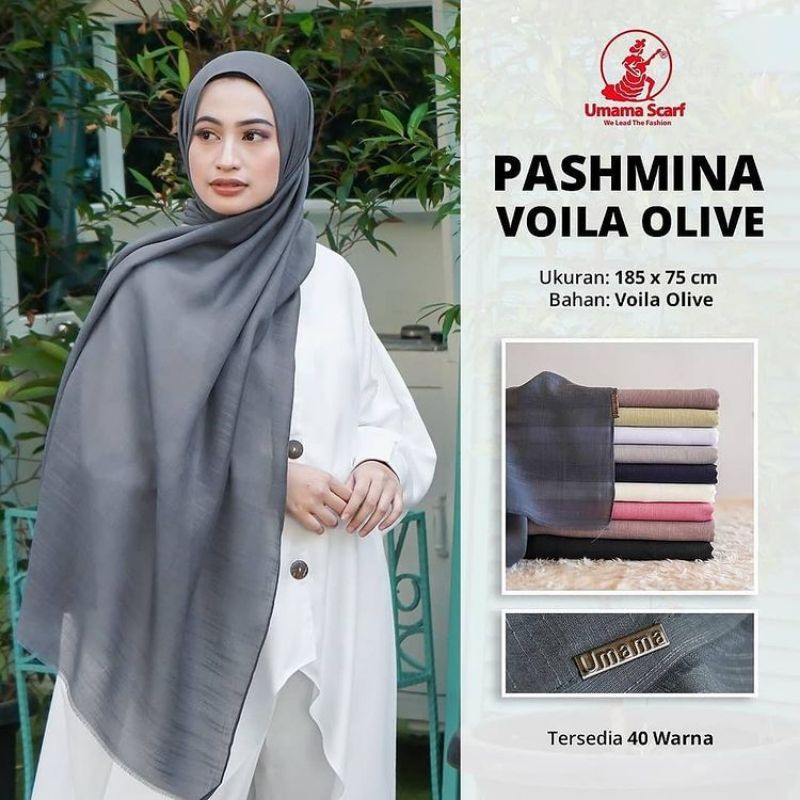 Jilbab PASHMINA VOILA OLIVE BY UMAMA