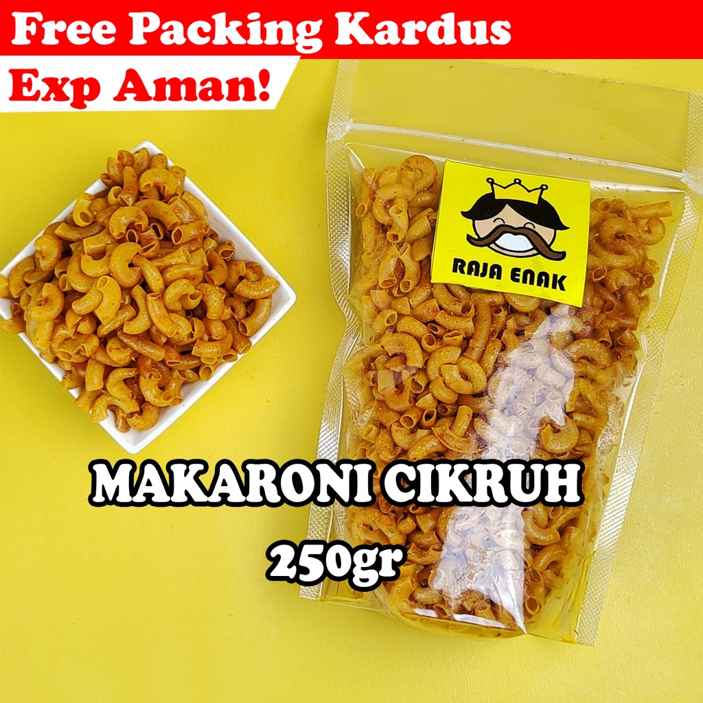 

MAKARONI PEDAS CIKRUH 250gr | MAKRONI URIL PIPA KERITING BANTAT CAMILAN CEMILAN SNACK KILOAN RAJA ENAK RAJAENAK