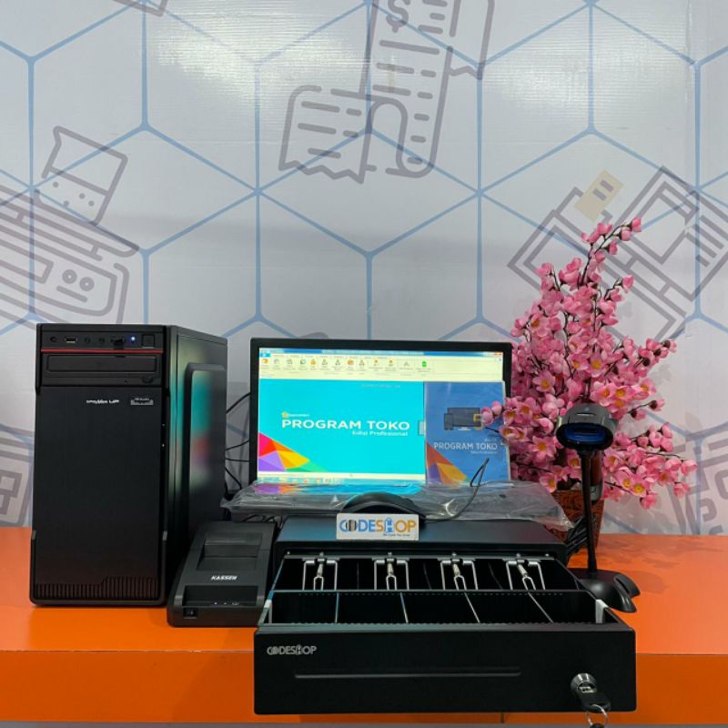 PAKET KOMPUTER KASIR FULLSET- PROGRAM POS- SOFTWARE MINIMARKET
