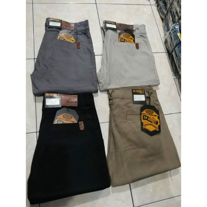 READY STOK BIGSIZE/JUMBO 39-50 CELANA DEWASA CHINO REGULER PANJANG BAHAN STREACH/MELAR