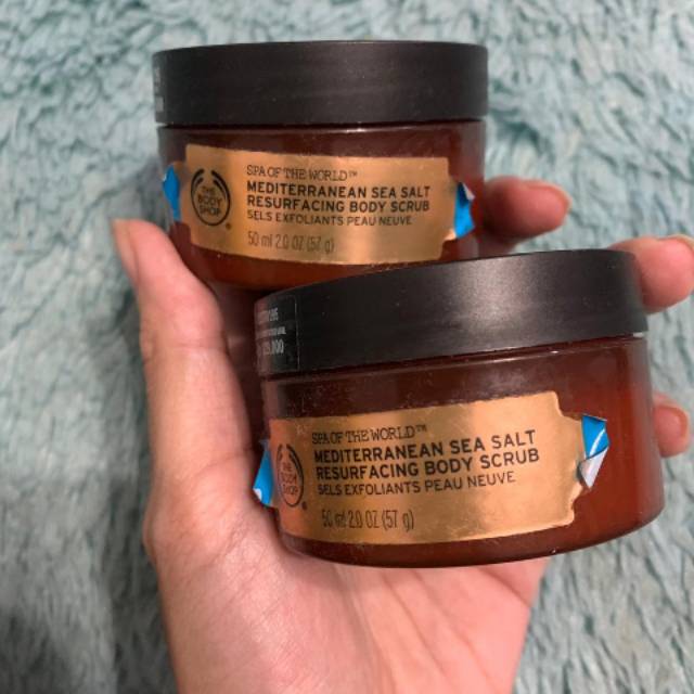 [READY] THE BODY SHOP MEDITERRANEAN SEA SALT BODY SCRUB