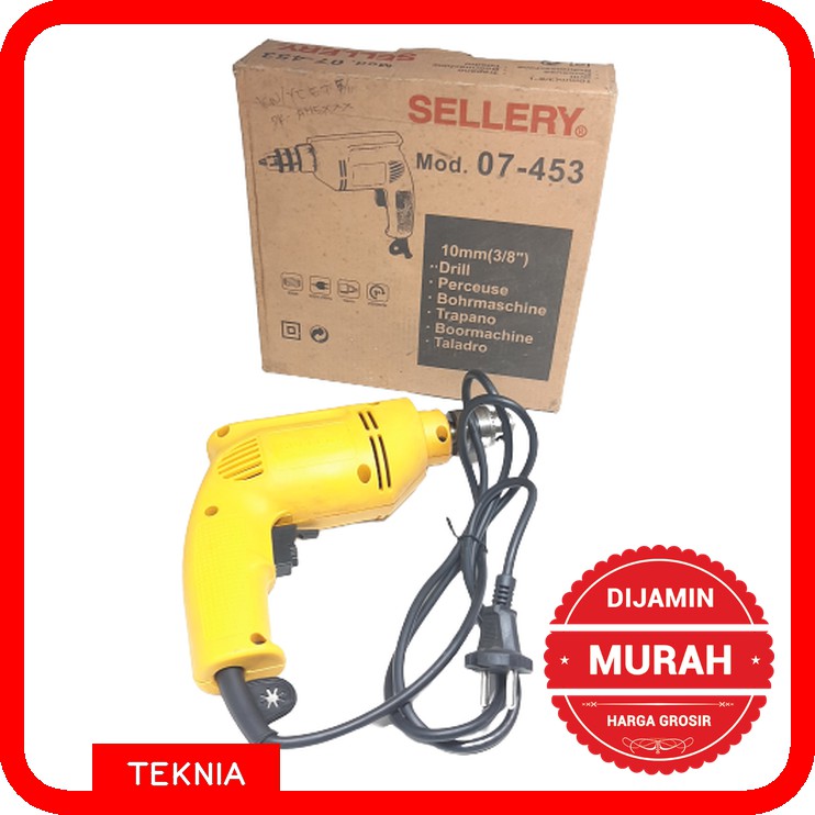 Mesin Bor 10mm Sellery - Hand Drill Mod. 07-453