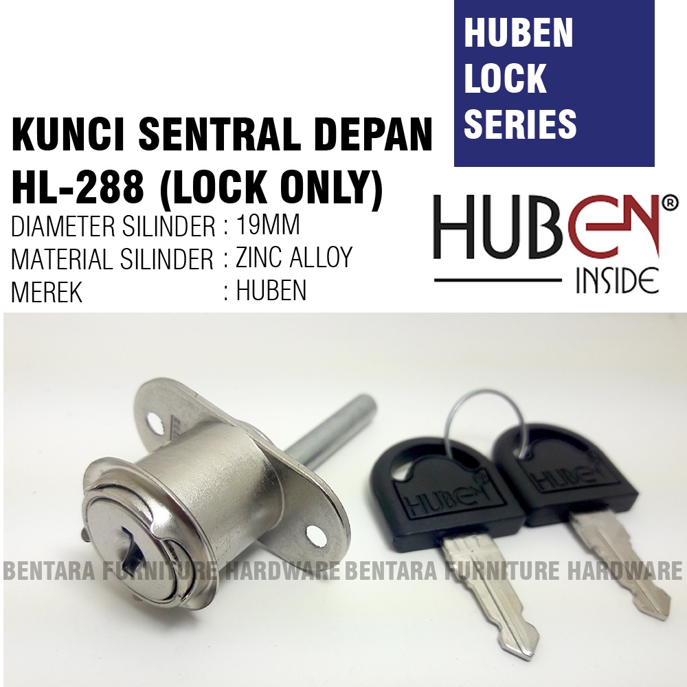 Huben Lock HL-288 Kunci Sentral Depan (Lock Only) Kunci Huben