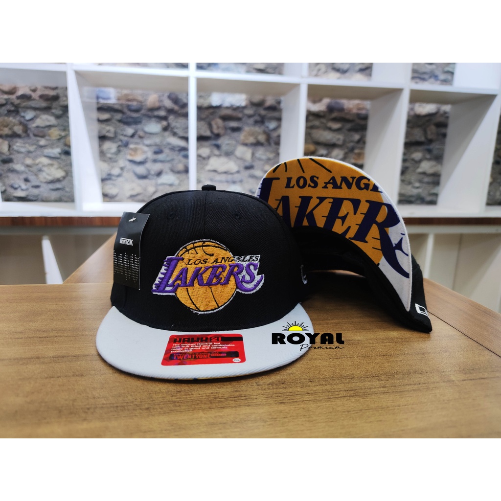 Topi Lakers // Topi Snapback - Topi Chicago bulls - Topi Hip Hop - Topi Snapback Premium - Royal Premium