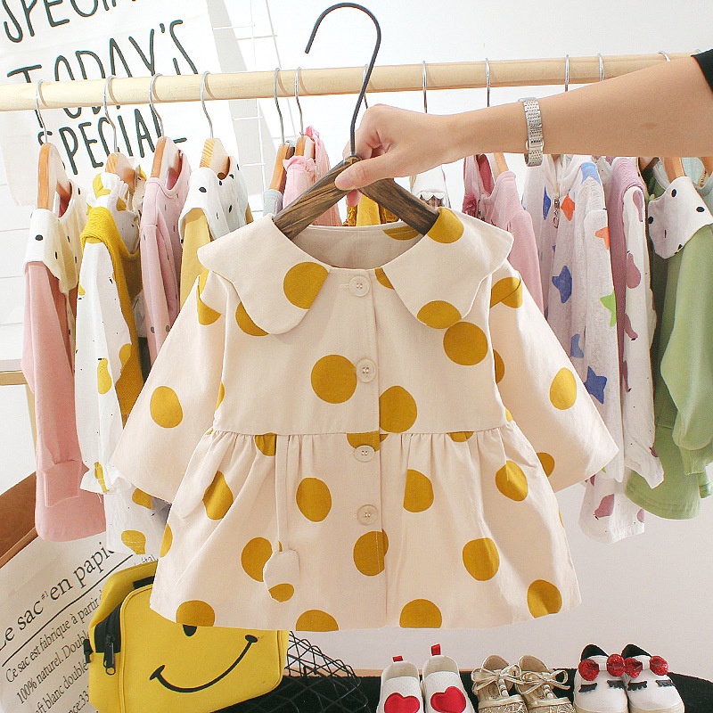 0-3TAHUN DRESS ANAK PEREMPUAN / DRESS BAYI PEREMPUAN / DRESS BABY GIRL IMPORT /DRESS PESTA ANAK BAYI-DRESSDOT KANCINGYLLW