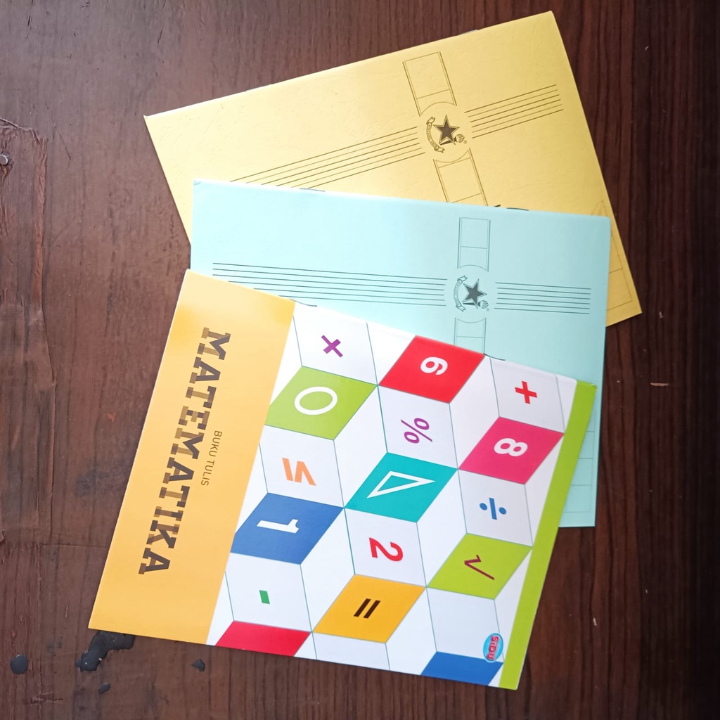 Paket Sampul Coklat + Mika + Bonus Label Nama Buku Tulis Halus