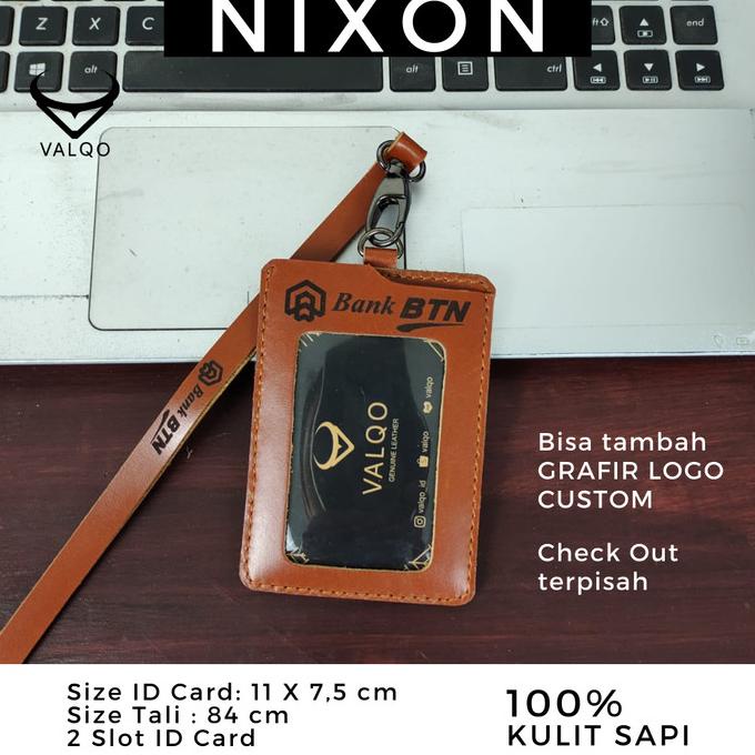 

Office & Stationery | Document Organizer | [Valqo] Nametag Kulit Sapi Nixon Idcard Holder Name Tag Keplek | Best Seller