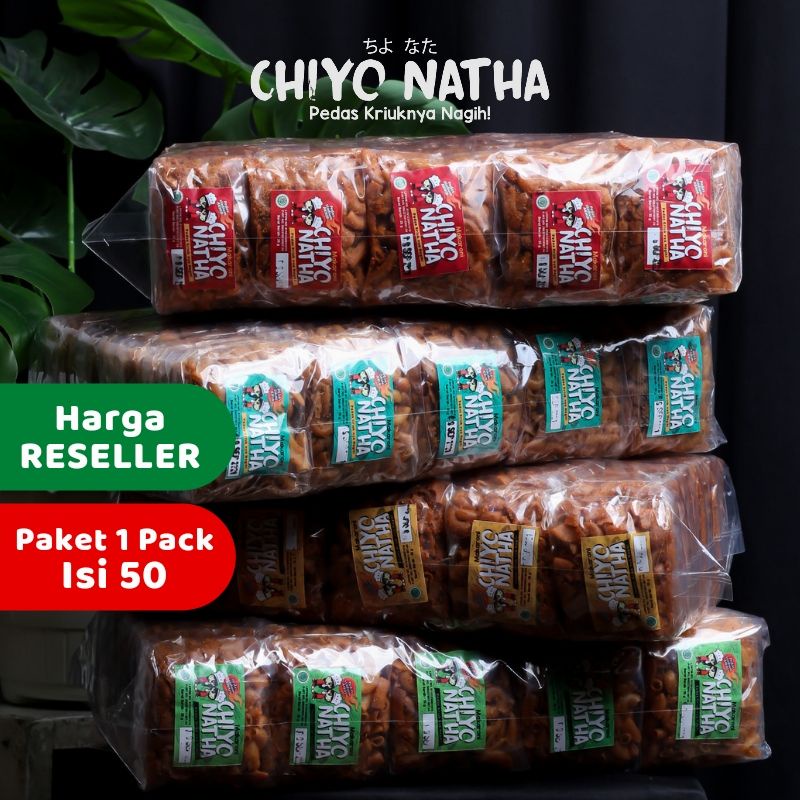 

Paket 1 Pack (isi 50) Makaroni Chiyo Natha 30 gram Makanan Ringan Cemilan Pedas Kriuk