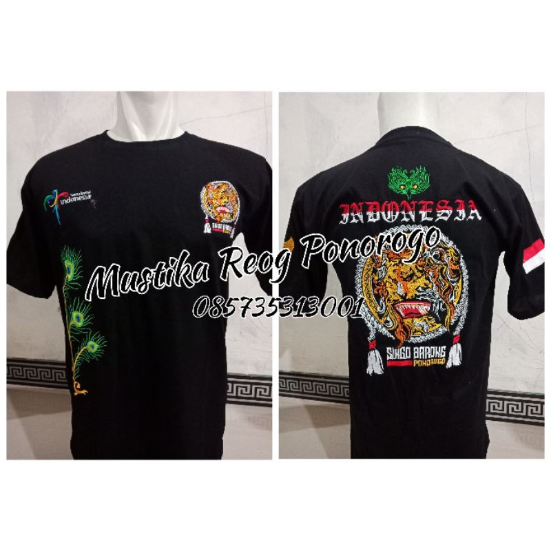 Kaos bordir/bordir reog/kaos warok/kaos ponorogo/kaos distro/kaos murah