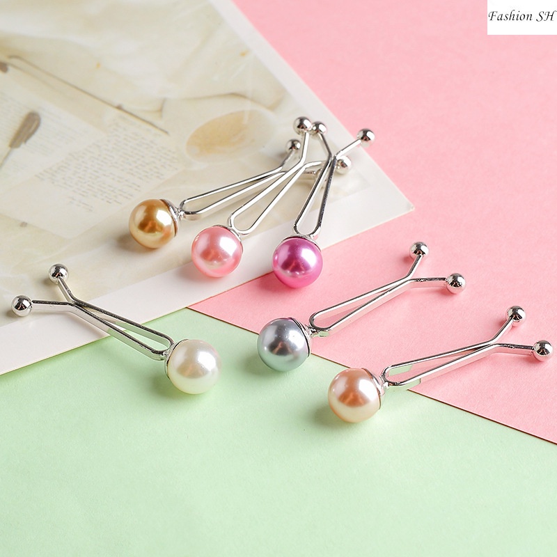 6pcs bros Pin Mutiara Warna Campur Untuk Hijab M20004-6