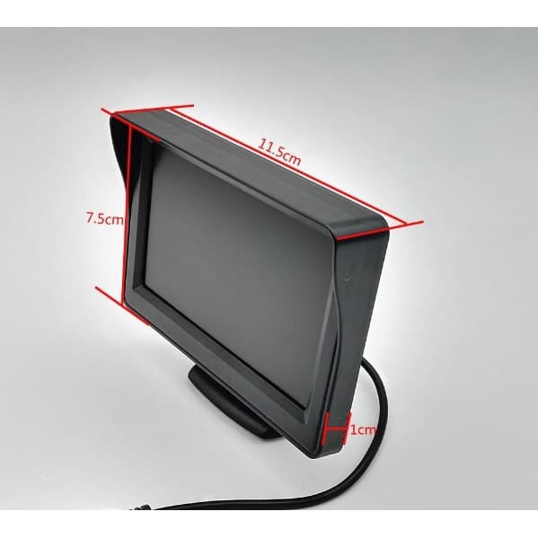 Car Monitor 4.3' inch TFT LCD Color Rearview Monitor for DVD, GPS, Cam