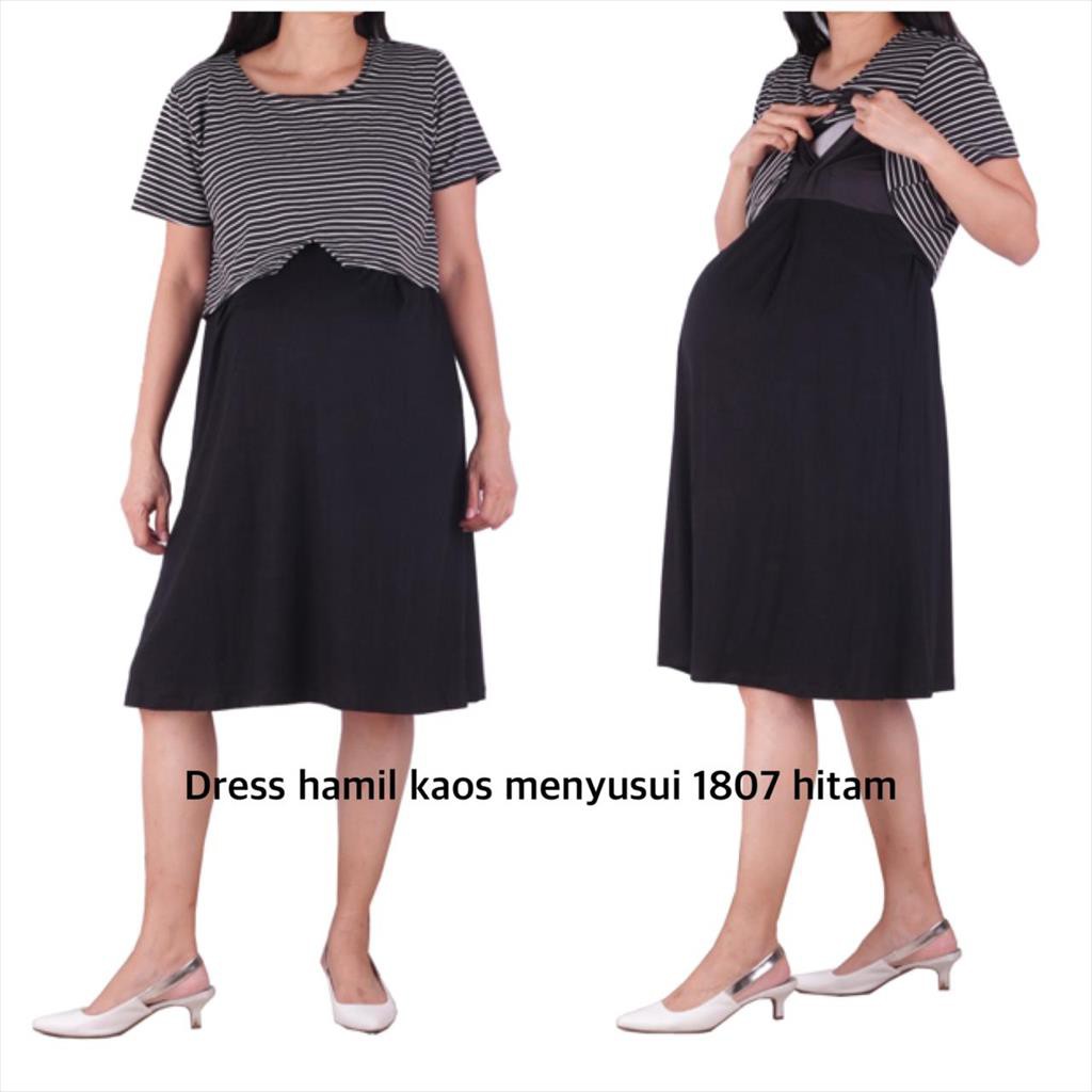 Dress hamil menyusui 1807 baju hamil