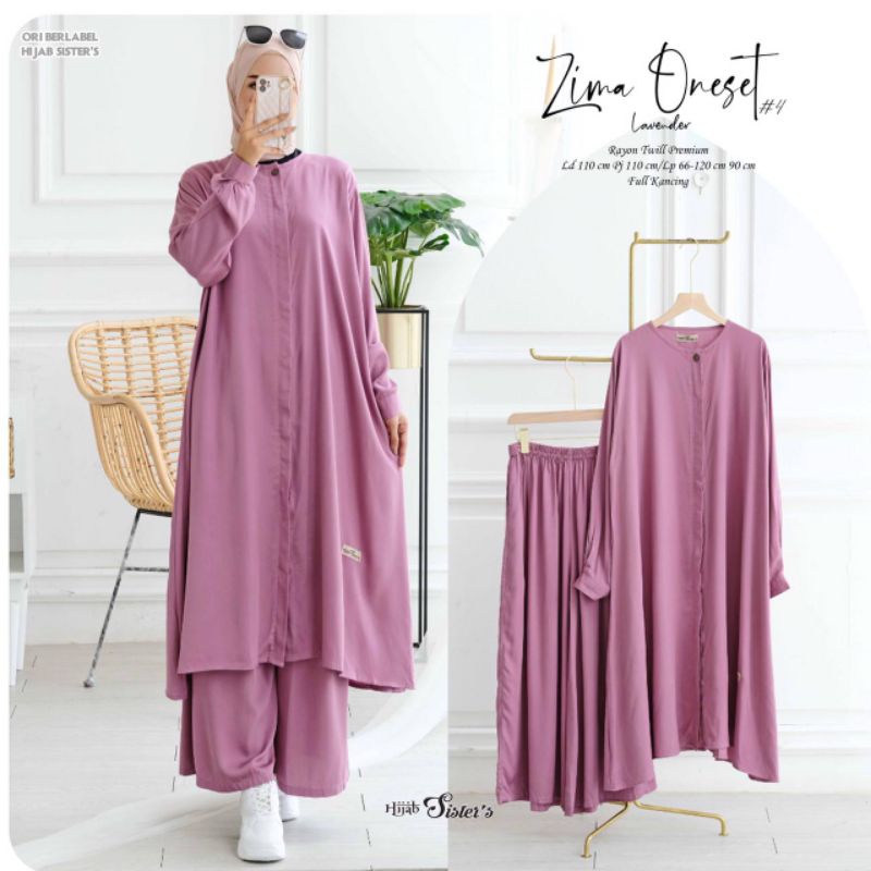 zima #4 one set ori berlabel hijab sister's