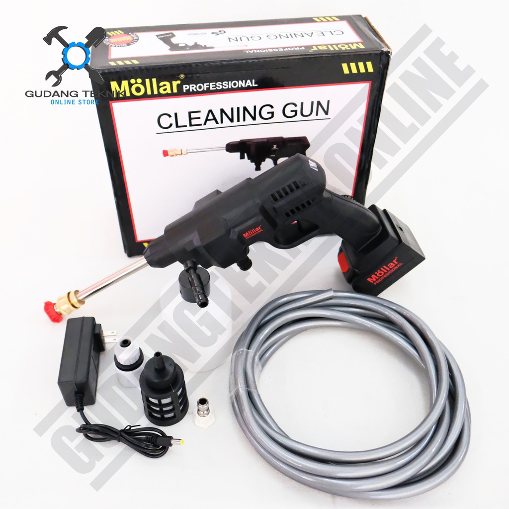 MOLLAR CD-HPW 24V Cordless Jet Cleaner - Mesin Cuci Motor Mobil AC Baterai CD-HPW24V